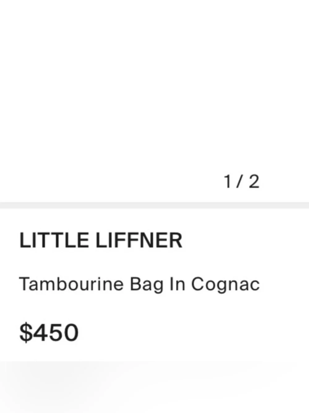 Little Liffner Croc-Embossed Leather Tambourine Circular Crossbody Cognac Brown